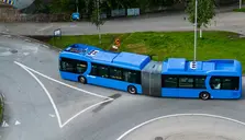 En blå västtrafikbuss