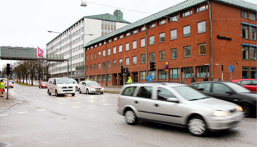 Trafiken på Kungsgatan.
