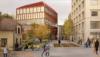 En visionsbild över framtidens Borås