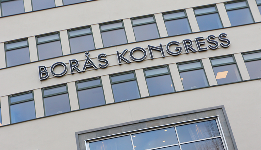 Fasad på Borås Kongress.