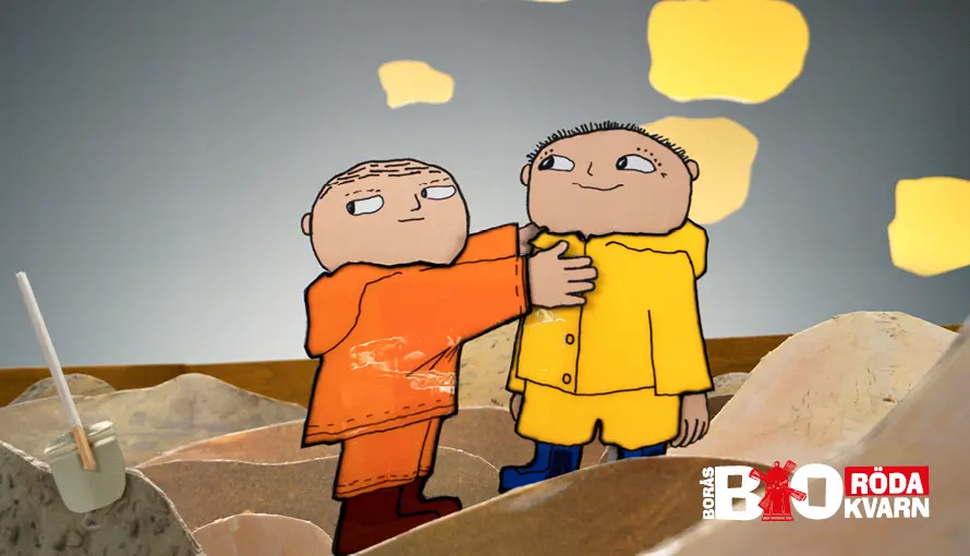 Alfons och hans vän på upptåg