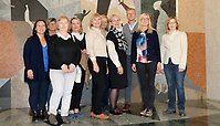 Lettiska stadstjänstemän på studiebesök i Stadshuset i Borås.