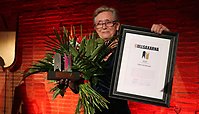 Iréne Arvidsson tilldelas Gullsaxarna 2020, ett pris som hedrar en utomordentlig gärning för Borås.