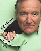 Signerat foto på Robin Williams