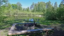 Grillplats vid Viskan i närheten av Sjöbovallen