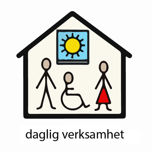 Bildstödssymbol för daglig verksamhet.